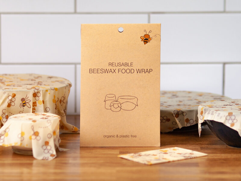Läs mer om Beeswax Food Wrap Bivaxduk 5-pack