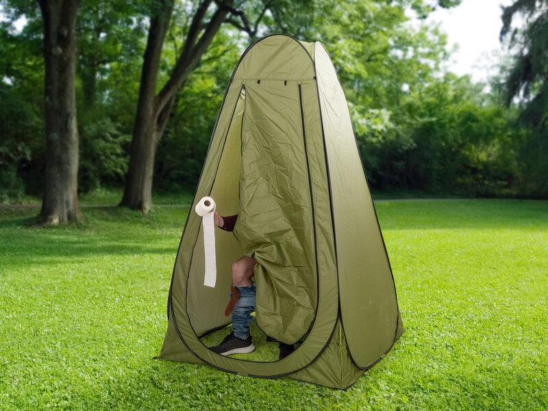 Läs mer om Outlust Pop-up-tält med Campingtoalett