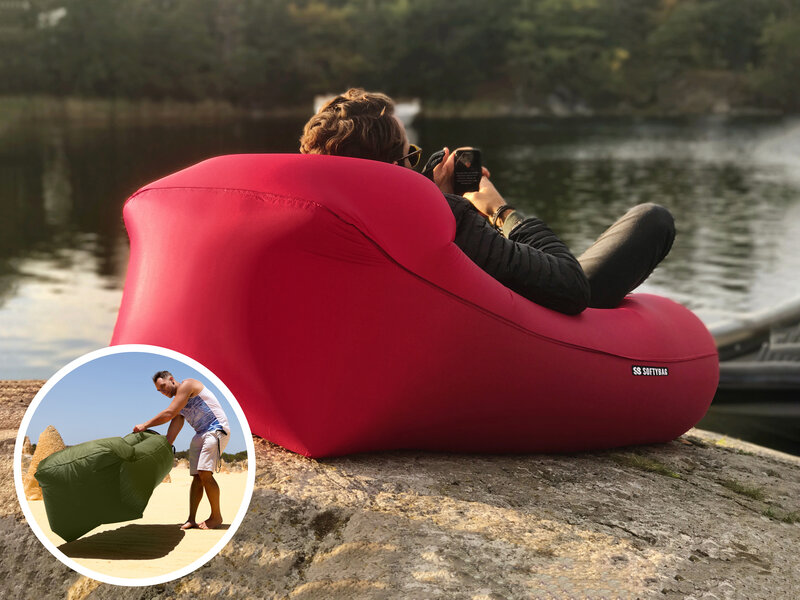 Läs mer om Softybag Uppblåsbar Loungesoffa